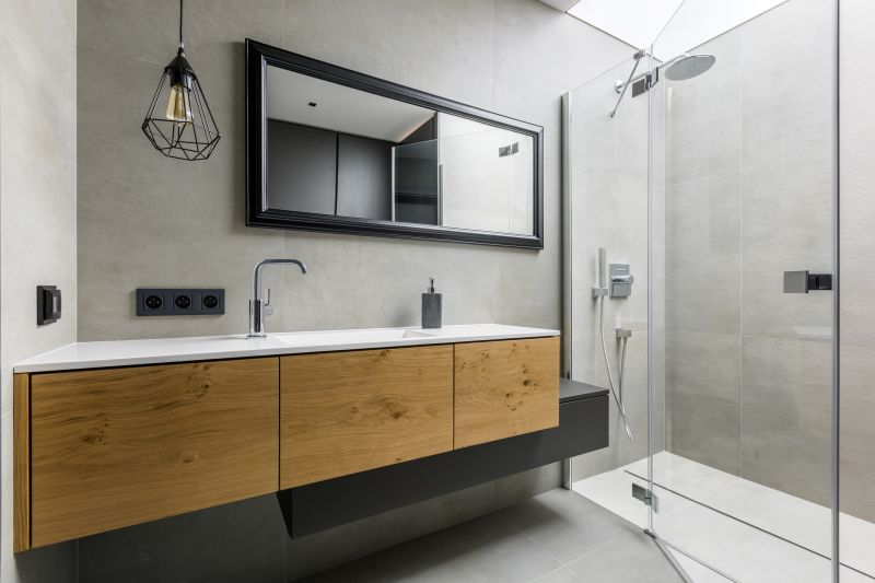 Modern Bathroom with Floating Shelves